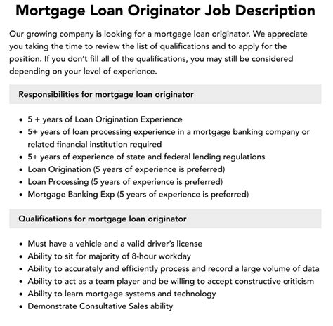 Competitive salary. . Entry level mortgage loan originator jobs